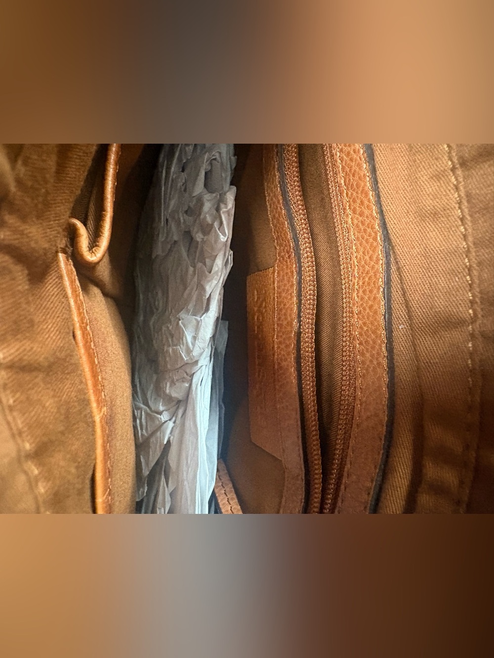 NWT! Northstyle Leather Crossbody Bag, Tan (COGNAQ) - Picture 6 of 8
